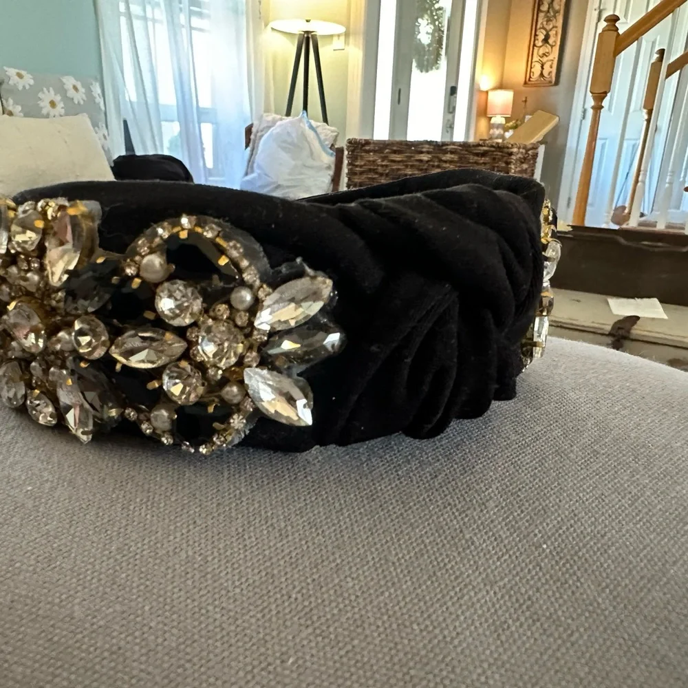 Beaded Black Qianxuan Headband